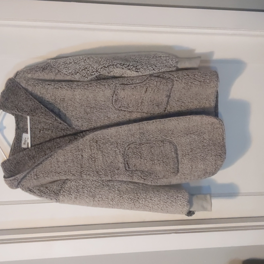 Cozy oversized Sherpa jacket